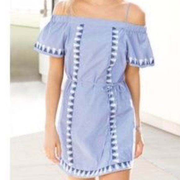 Stella&dot Kali Off Shoulder dress.  L/XL - Picture 1 of 4